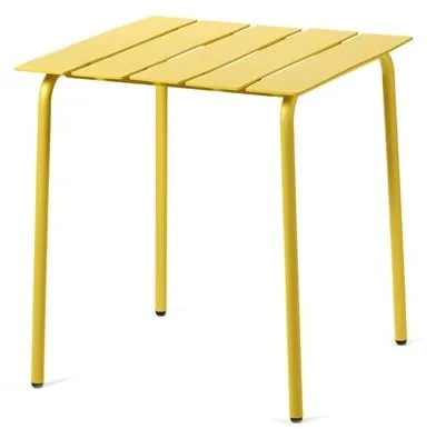 Valerie Objects Aligned Buitentafel 70x70 Geel