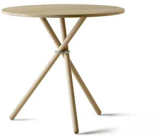 Eberhart Aldric Cafétafel Ø80 Licht Eikenhout