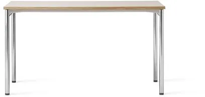 Audo Co Eettafel 140x70 Chroom/Laminaat Crème