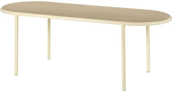 Valerie Objects Wooden Eettafel Ovaal Ivoor/Eikenhout