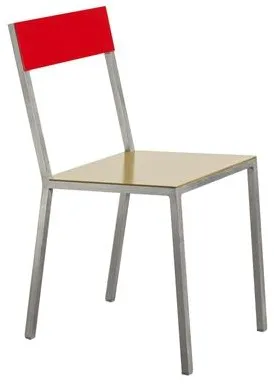 Valerie Objects Alu Eetkamerstoel Kerrie/Rood