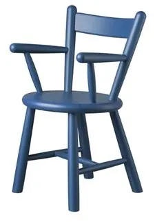 FDB Møbler P9 Kinderstoel Blauw