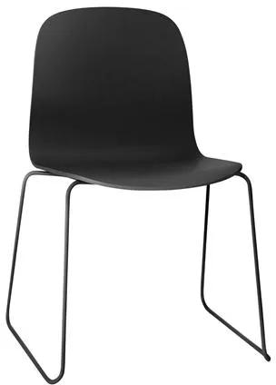 Muuto Visu Eetkamerstoel met Sled Base Zwart