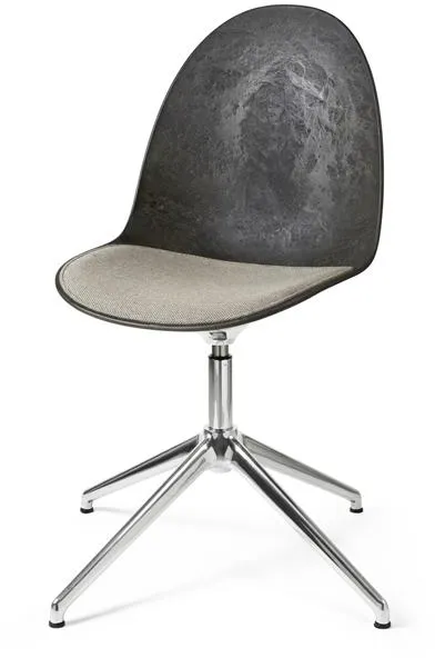 Mater Eternity Swivel Eetkamerstoel Aluminium M. Beklede Zitting 218 Beige