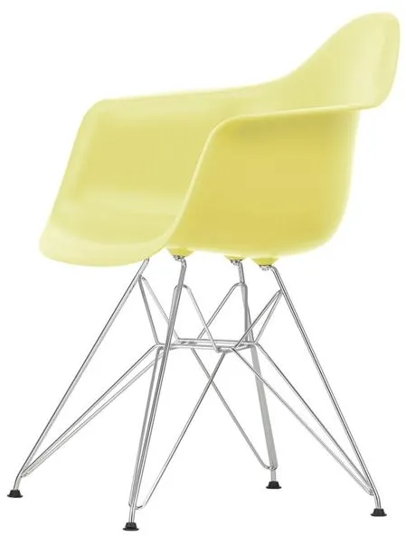 Vitra Eames Plastic DAR Eetkamerstoel RE Citroen/Chroom