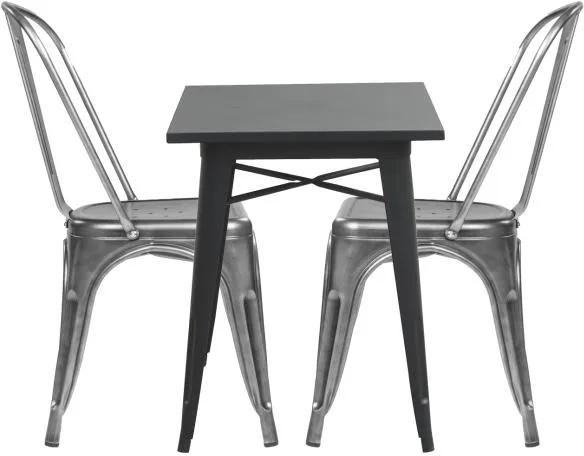 Homeville LaCroix zwart/helder staal
